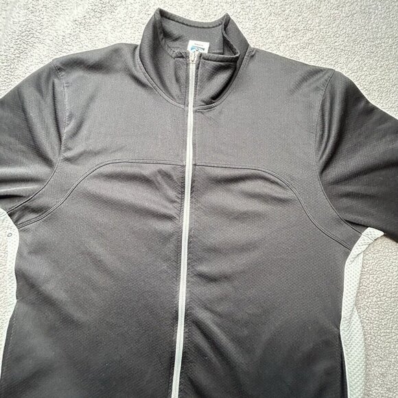 Alo Yoga Jacket Womens Medium Black Coolfit Performance Lightweight Vented Gym - Picture 5 of 16